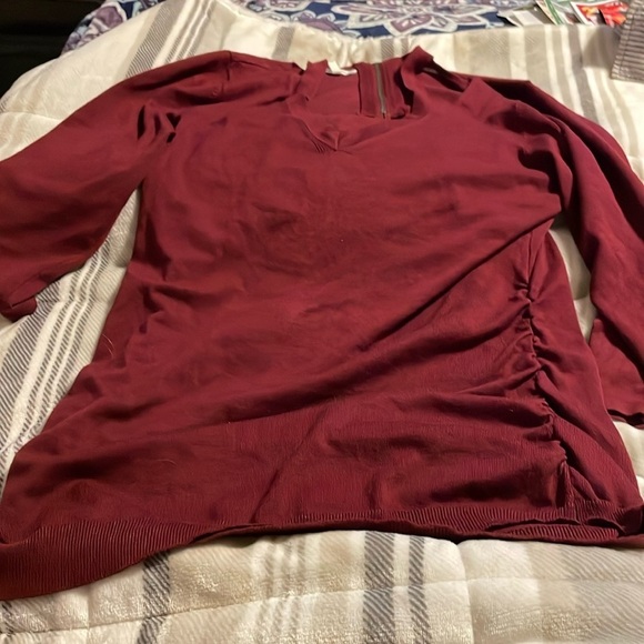 Maurices‎ Burgundy Sweater Sz L - Picture 1 of 6